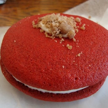 Sweetsalt - Red Velvet Cookie with cream cheese frosting and cinnamon crumbles. - Sandwiches Near Me - Toluca Lake, California Sweetsalt - Red Velvet Cookie with cream cheese frosting and cinnamon crumbles. - Sandwiches Near Me - Toluca Lake, California