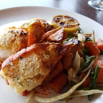 Palisade - Stuffed colossal shrimp with mystery sauce which was off the hook! - Seafood Near Me - Seattle, Washington Palisade - Stuffed colossal shrimp with mystery sauce which was off the hook! - Seafood Near Me - Seattle, Washington