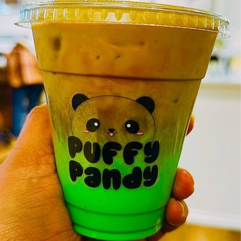 Puffy Pandy - Coco-Pandan Latte - Desserts Near Me - Seattle, Washington Puffy Pandy - Coco-Pandan Latte - Desserts Near Me - Seattle, Washington