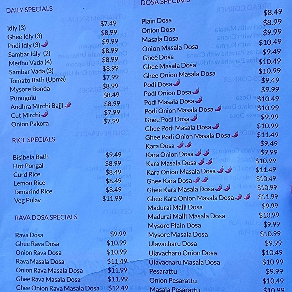 UlavacharU Tiffins - Menu 1/2. - Indian Near Me - Santa Clara, California UlavacharU Tiffins - Menu 1/2. - Indian Near Me - Santa Clara, California