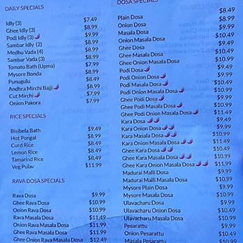 UlavacharU Tiffins - Menu 1/2. - Indian Near Me - Santa Clara, California UlavacharU Tiffins - Menu 1/2. - Indian Near Me - Santa Clara, California
