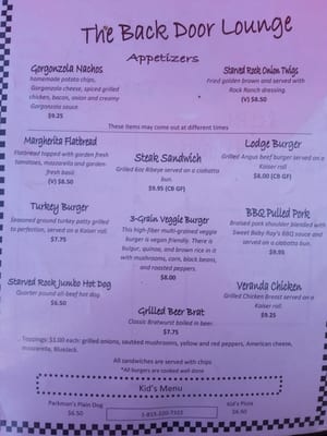 Menu photo 7 Back Door Lounge Oglesby, IL