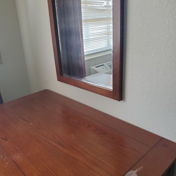 Red Lion Inn & Suites Perris - The mirror is filthy and there was trash and crumbs on the table - Hotels Near Me - Perris, California Red Lion Inn & Suites Perris - The mirror is filthy and there was trash and crumbs on the table - Hotels Near Me - Perris, California