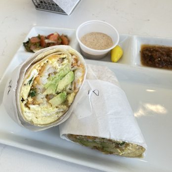 Bites & Bashes Cafe - Breakfast Burrito with extra crack fries sauce (7.5/10) - Cafes Near Me - Lomita, California