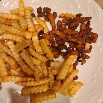 Eagan's Drive-In - Clam strip basket. 8 were taken out but that is all that remained. - Coffee & Tea Near Me - Tumwater, Washington Eagan's Drive-In - Clam strip basket. 8 were taken out but that is all that remained. - Coffee & Tea Near Me - Tumwater, Washington