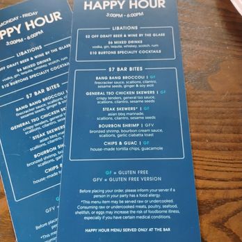 Burtons Grill & Bar - New American Near Me - Richmond, Virginia
