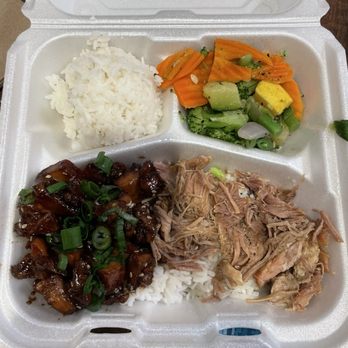 Hawaiian Bros Island Grill - Classic - Mixed Plate Honolulu Chicken and Luau Pig. Sub Mac w/veggies(up charge for a $1) - Hawaiian Near Me - Phoenix, Arizona