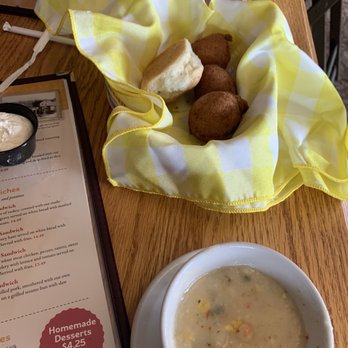 Old Mill Restaurant - Southern Style Corn Chowder and corn cridders - American Near Me - Pigeon Forge, Tennessee
