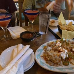 Complimentary nachos, margaritas, and drinks. Complimentary nachos, margaritas, and drinks.