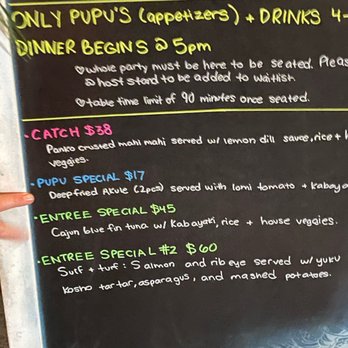 Nico's Pier 38 - Menu of specials - Seafood Near Me - Honolulu, Hawaii