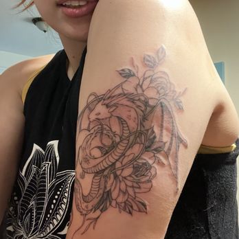 Holistic Ink - Dragon tattoo by Angie - Tattoo Near Me - Boston, Massachusetts