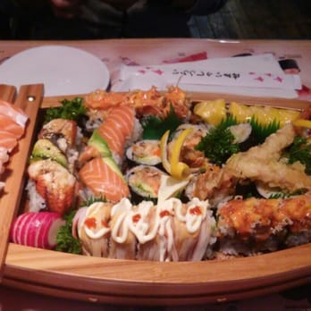 Sushi Wadasi - a variety of sushi on a boat - Sushi Bars Near Me - Orillia, Ontario Sushi Wadasi - a variety of sushi on a boat - Sushi Bars Near Me - Orillia, Ontario