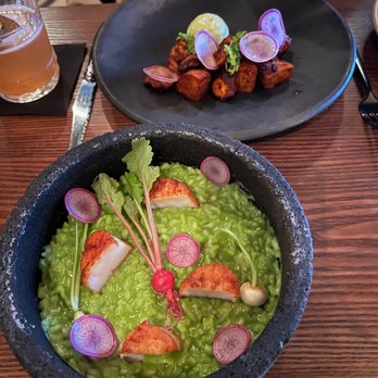 Palo Santo - Poblano rice & grilled octopus - New Mexican Cuisine Near Me - Atlanta, Georgia