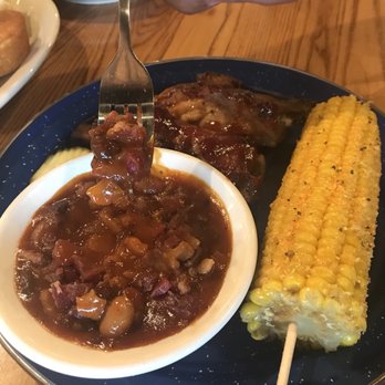 Cracker Barrel Old Country Store - Campfire pork with Campfire Baked Beans - Breakfast & Brunch Near Me - Springfield, Ohio