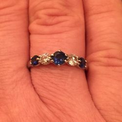 Peter Indorf Designs - Sapphire and diamond ring from Peter Indorf