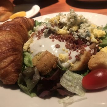 Charleston's - House salad with blue cheese and blue cheese crumbles. Croissant included. - American Near Me - Carmel, Indiana Charleston's - House salad with blue cheese and blue cheese crumbles. Croissant included. - American Near Me - Carmel, Indiana
