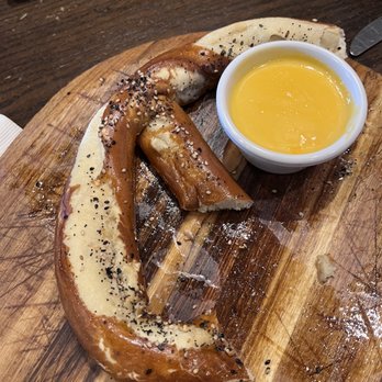 1356 Public House - Half eaten pretzel - Sports Bars Near Me - Ballwin, Missouri