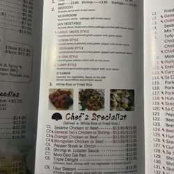 Taipei 101 Asian Kitchen - Entrees and Chefs Specialist