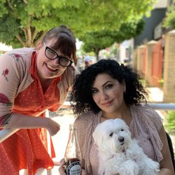 The Planet Diner - MS. Juliette and my service Dog Tiffany