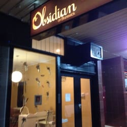Obsidian Hairdressing - Hair salon store front from Brunswick Street
