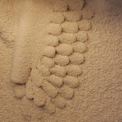 Hood River Salt Cave - A 7' tall Angel wing designed by husband and wife owner team. A protective cherub in this tabernacle of wellness, healing and reflection.