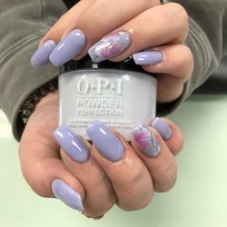 Van's Nails - Dip nails Ready for spring these foil flowers are beautiful! The compliments on my nails never end and I always say I went to Van's!