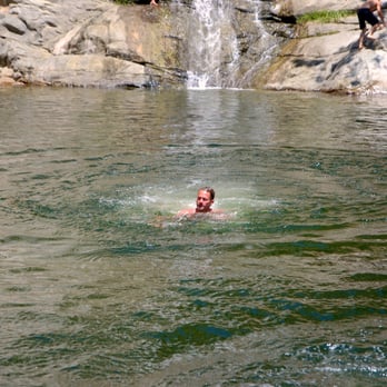 Cedar Creek Falls - My man surfacing after jumping from a cliff. - Hiking Near Me - Ramona, California Cedar Creek Falls - My man surfacing after jumping from a cliff. - Hiking Near Me - Ramona, California