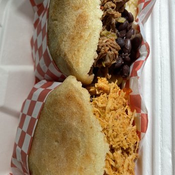La Latina - Pabellon Arepa beef and chicken - Tapas/Small Plates Near Me - Miami, Florida La Latina - Pabellon Arepa beef and chicken - Tapas/Small Plates Near Me - Miami, Florida