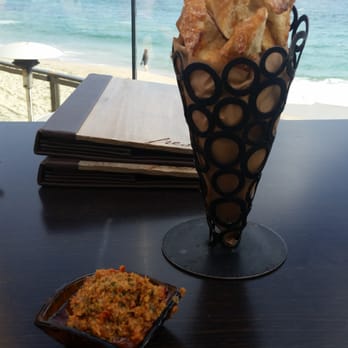 Splashes Restaurant - Bread and olive/sun dried tomato spread - New American Near Me - Laguna Beach, California