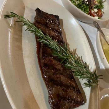 Malbec Grill - Excellent plating and taste: skirt steak and delish salad - Steakhouses Near Me - Parkland, Florida