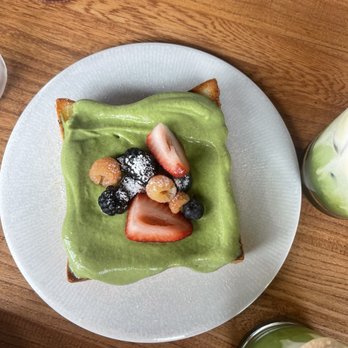 Between Us - Simple Toast with matcha cream - Breakfast & Brunch Near Me - San Diego, California