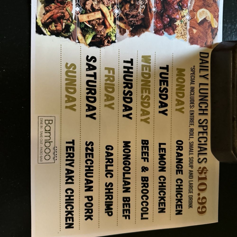 Bamboo - Lunch special menu - Chinese Near Me - San Antonio, Texas Bamboo - Lunch special menu - Chinese Near Me - San Antonio, Texas