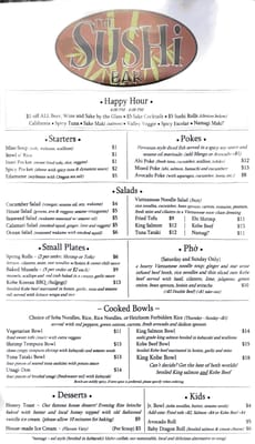Menu photo 4 The Sushi Bar McCall, ID Menu photo 4 The Sushi Bar McCall, ID