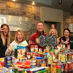 Mergen Orthodontics - Patient food drive for Iowa City Crisis Shelter