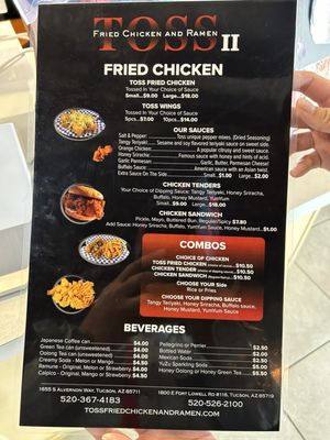 Menu photo 3 Toss Fried chicken And Ramen Tucson, AZ Menu photo 3 Toss Fried chicken And Ramen Tucson, AZ