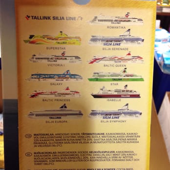 Tallink Silja - Other boating options on the back of a candy box. - Ferries Near Me - Helsinki, 18 Tallink Silja - Other boating options on the back of a candy box. - Ferries Near Me - Helsinki, 18