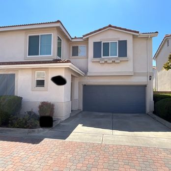 DND Pro Painting - After picture. Notice even in shade, the colors of both, window shutters and faux side shutters match the garage's color. - Painters Near Me DND Pro Painting - After picture. Notice even in shade, the colors of both, window shutters and faux side shutters match the garage's color. - Painters Near Me