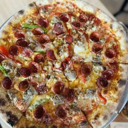 Ponysaurus Brewing Co - Cheese, pep, sausage and peppers!