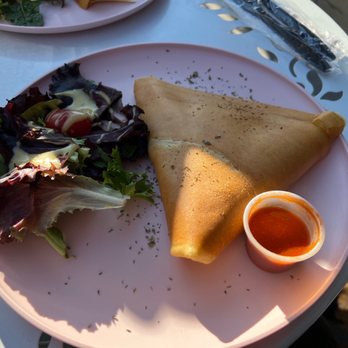 Two Crepes - Good Morning Crepe - savory, full-filling, I just didn't touch the greens only due to not a fan. I would recommend this plate. - Creperies Near Me - Union City, New Jersey Two Crepes - Good Morning Crepe - savory, full-filling, I just didn't touch the greens only due to not a fan. I would recommend this plate. - Creperies Near Me - Union City, New Jersey
