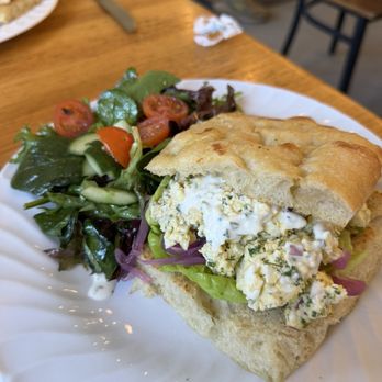 Cornerstone Kitchen - Egg salad sandwich with salad - Cafes Near Me - Truckee, California Cornerstone Kitchen - Egg salad sandwich with salad - Cafes Near Me - Truckee, California
