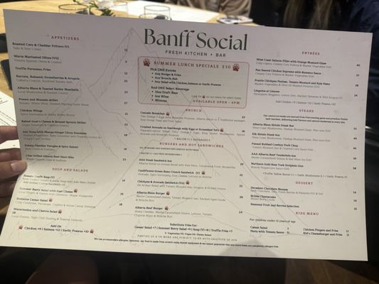 Menu photo 2 Banff Social Banff, AB Menu photo 2 Banff Social Banff, AB