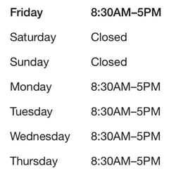 Levine Cancer Institute - Hours of operation