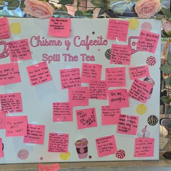 Dulce Café - Sticky note wall - Coffee & Tea Near Me - Puyallup, Washington