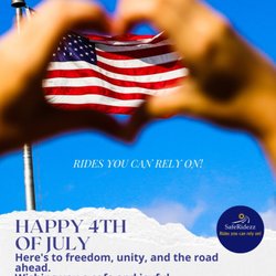 SafeRidezz - HAPPY 4TH OF JULY

Here's to freedom, unity, and the road ahead.
Wishing you a safe and joyful Independence Day.

Rides you can rely on
