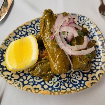 Cafe Santorini - Grape Leaves appetizer - Italian Near Me - Pasadena, California Cafe Santorini - Grape Leaves appetizer - Italian Near Me - Pasadena, California