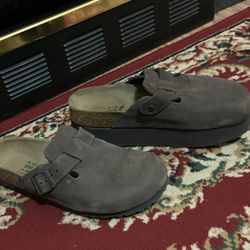Shoe Clinic of Fredericksburg - Wife's Birkenstocks with lift added!