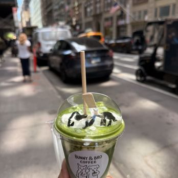 Bunny & Bro Coffee - Matcha einspanner - Desserts Near Me - New York, New York