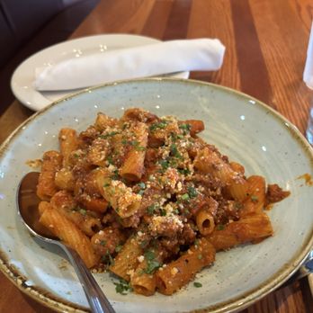 Pizzeria Tra Vigne - Rigatoni bolognese - Pizza Near Me - Saint Helena, California