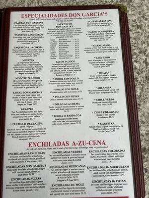 Menu photo 4 Don Garcias Hesperia, CA