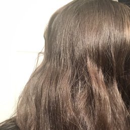 What my hair ended up looking like- this is as soon as I got home and looked at it for myself What my hair ended up looking like- this is as soon as I got home and looked at it for myself